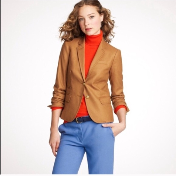 J. Crew Jackets & Blazers - J. Crew Camel Schoolboy Wool Blazer